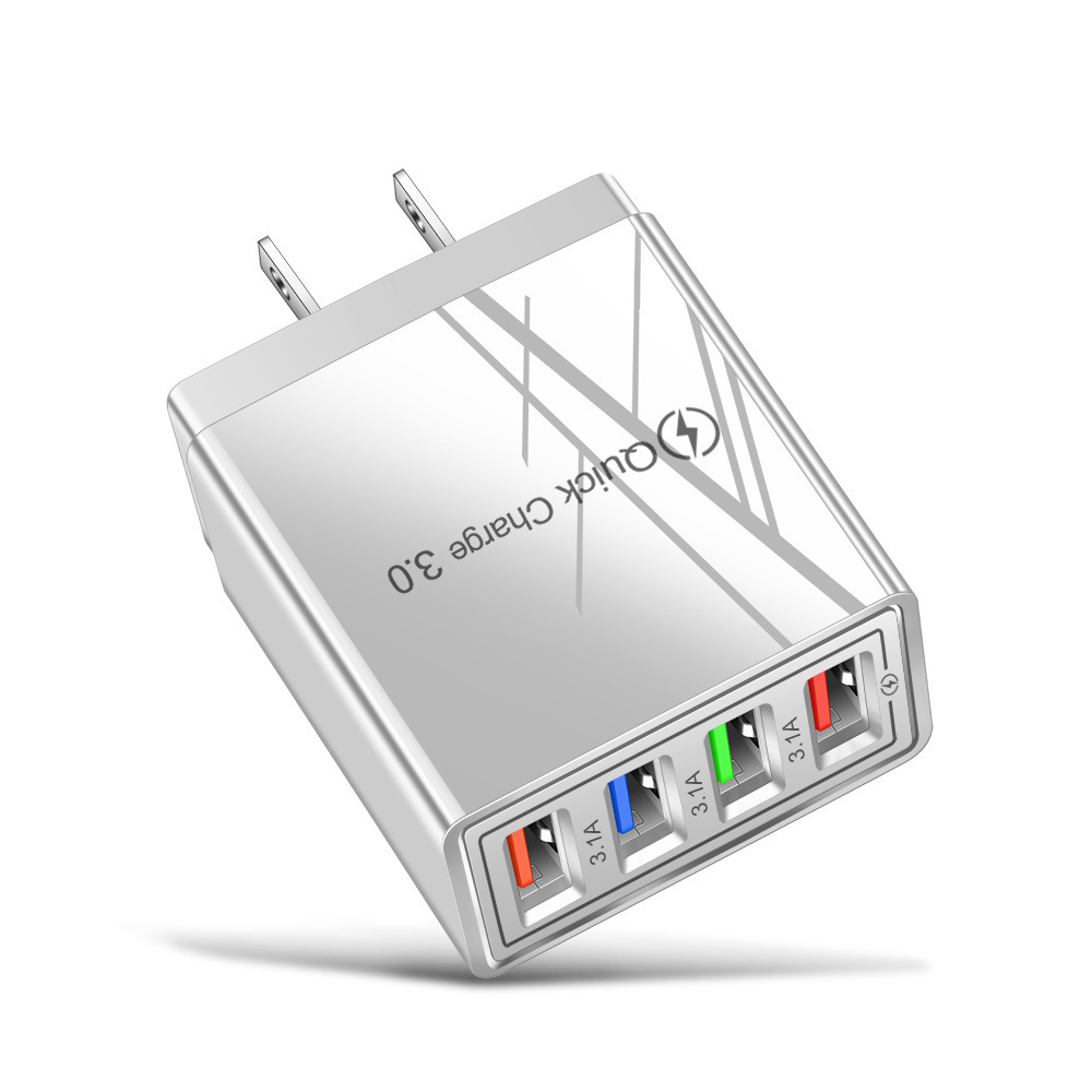 USB Charger Quick Charge 3.0 4 Phone Adapter For Tablet Portable Wall Mobile Charger Fast Charger - image 13