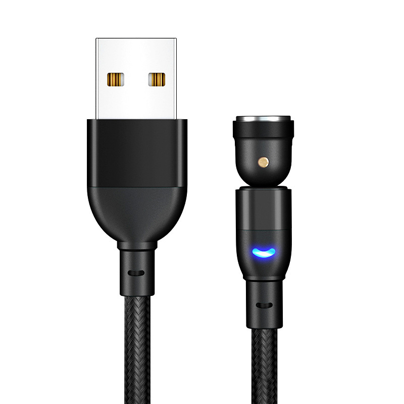 Data Cable 540 Degree Blind Suction Round Magnetic Charging Cable Three-in-one Bent Magnetic Cable - image 15