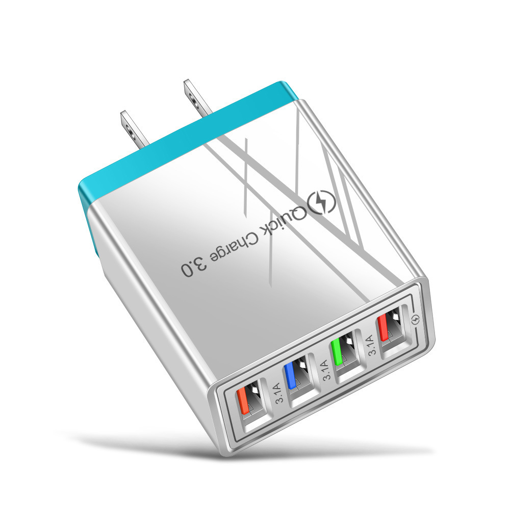 USB Charger Quick Charge 3.0 4 Phone Adapter For Tablet Portable Wall Mobile Charger Fast Charger - image 19