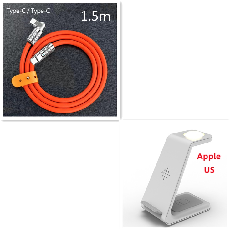 3 In 1 Fast Charging Station Wireless Charger Stand Wireless Quick Charge Dock For Phone Holder - image 43