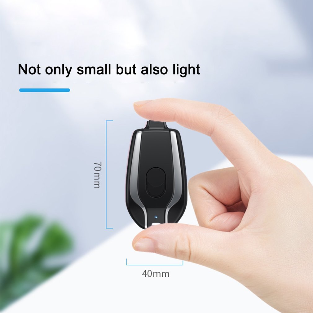 1500mAh Mini Power Emergency Pod Keychain Charger With Type-C Ultra-Compact Mini Battery Pack Fast Charging Backup Power Bank - image 17