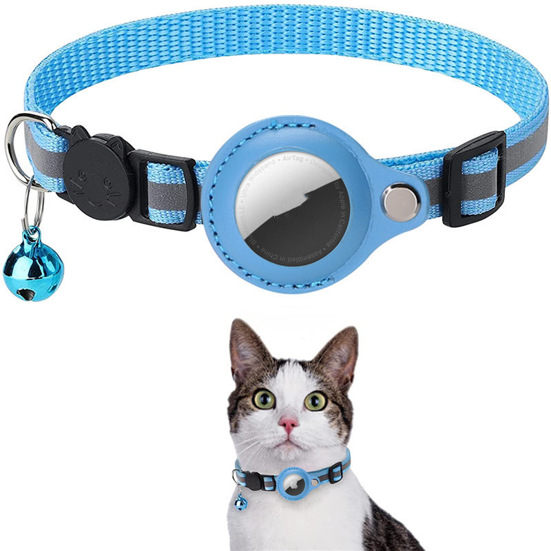 Reflective Collar Waterproof Holder Case For Airtag Air Tag Airtags Protective Cover Cat Dog Kitten Puppy Nylon Collar - image 20
