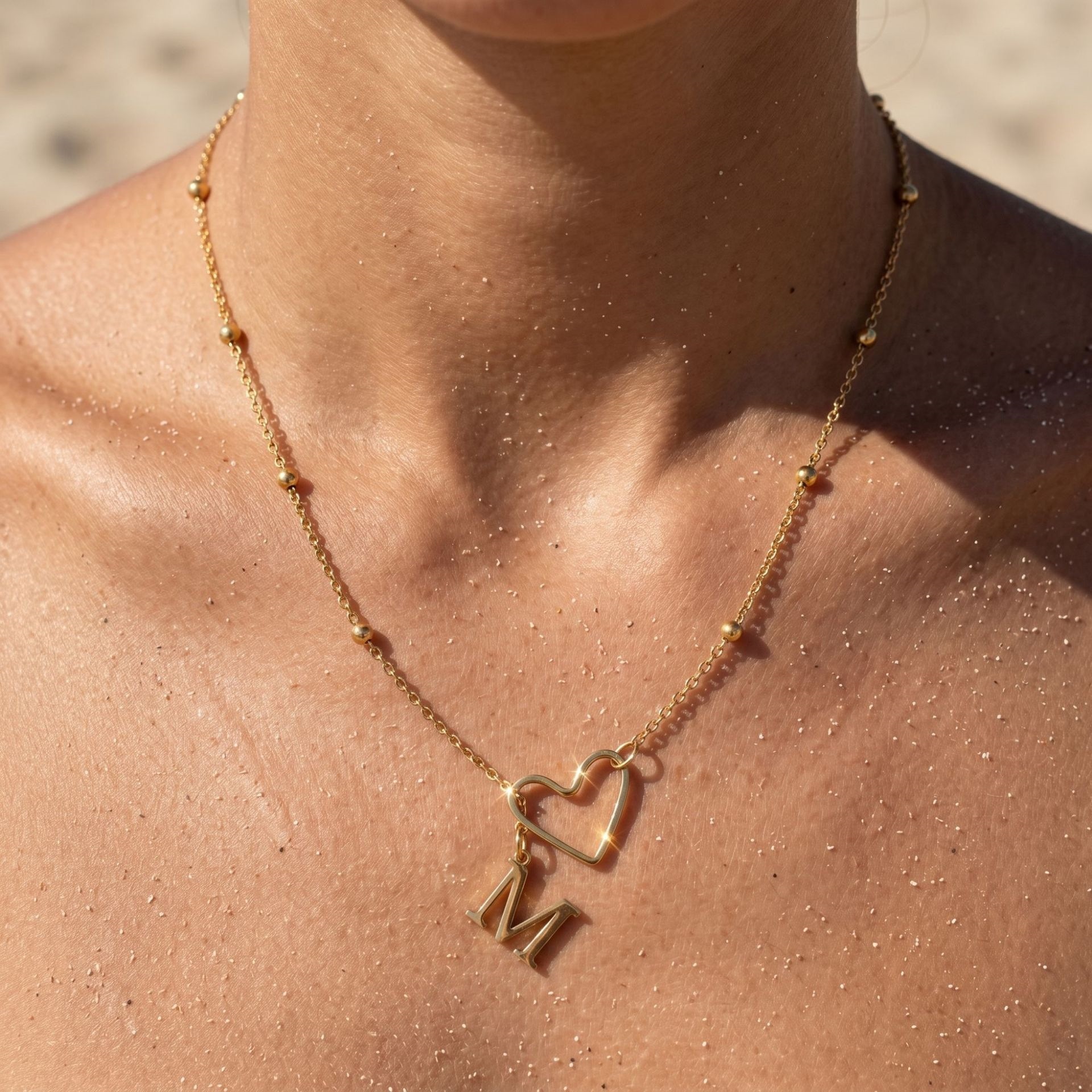 Womens Elegant Heart-Shaped Waterdrop Necklace - image 2