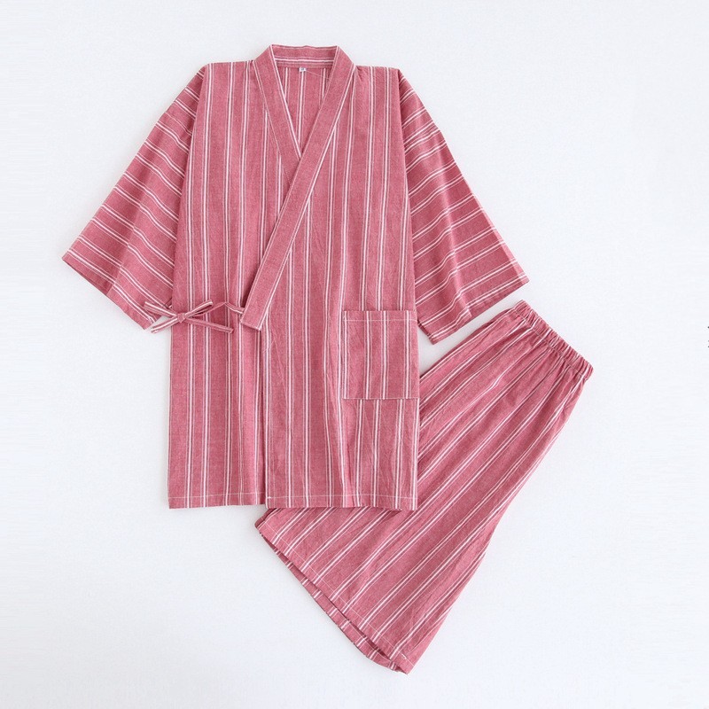 Washed Cotton Thin Striped Pajamas - image 6
