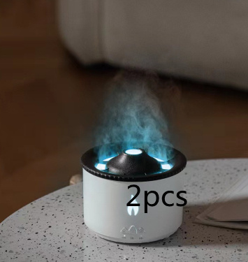 New Creative Ultrasonic Essential Oil Humidifier Volcano Aromatherapy Machine Spray Jellyfish Air Flame Humidifier Diffuser - image 18