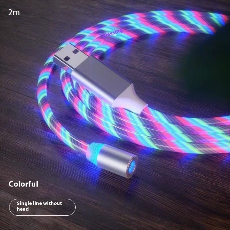 Magnetic Charging Cable Streamer Fast Charging Cable Lighting Micro USB Cable LED Magnet Charger Type-C Cable - image 39