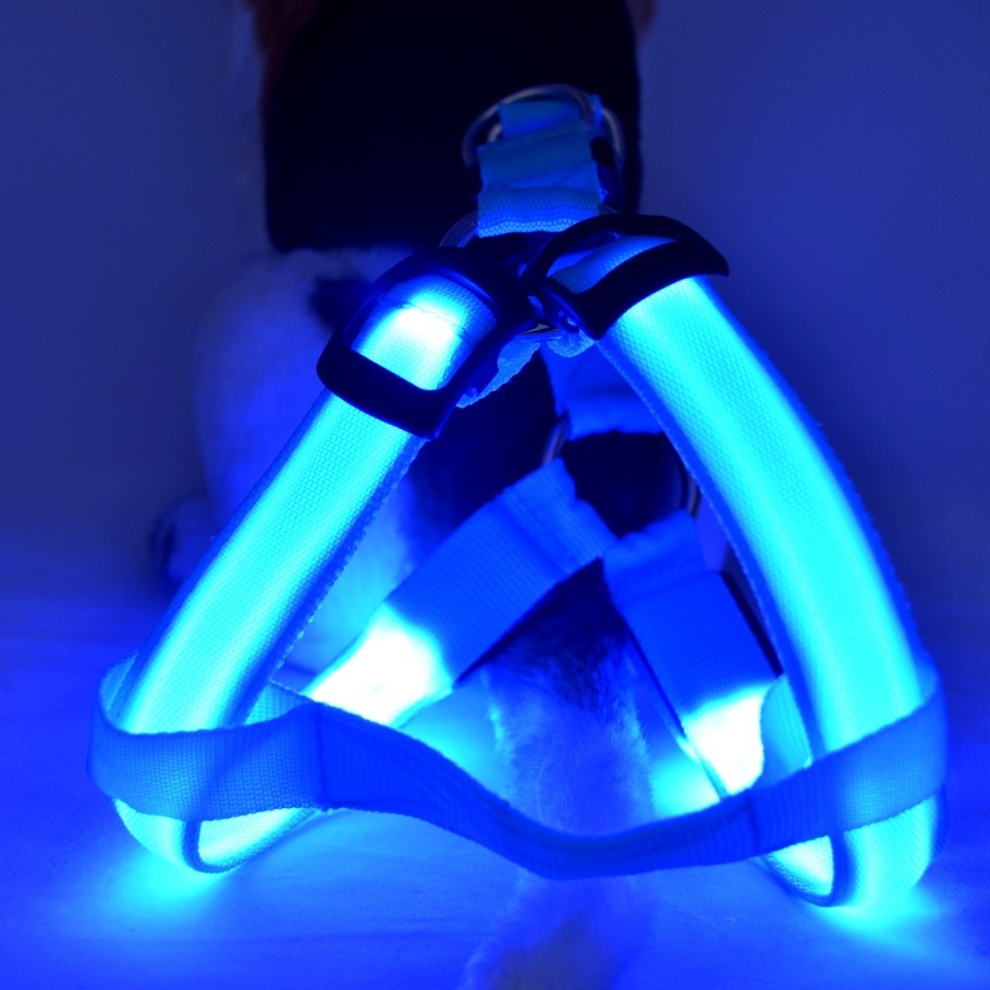 Pet Products LED Luminous Dog Chest Strap Large Dog Luminous Dog Leash - image 3