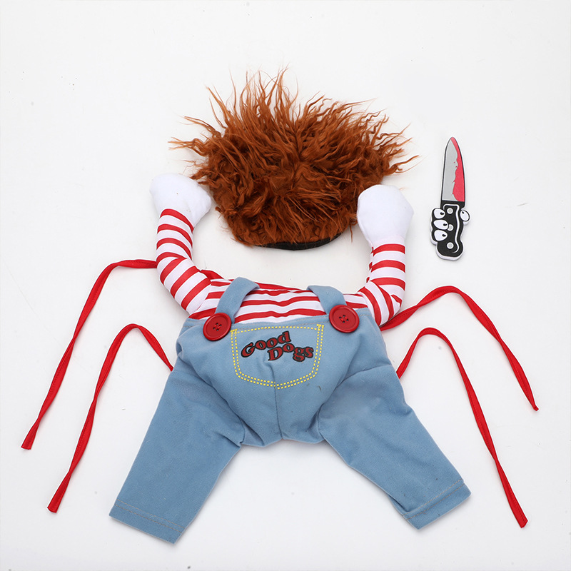 Halloween Pet Costume Pet Dog Funny Clothes Adjustable Dog Cosplay Costume Scary Costume Party Gatherings - image 13