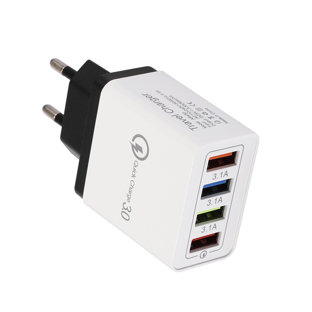 USB Charger Quick Charge 3.0 4 Phone Adapter For Tablet Portable Wall Mobile Charger Fast Charger - image 44