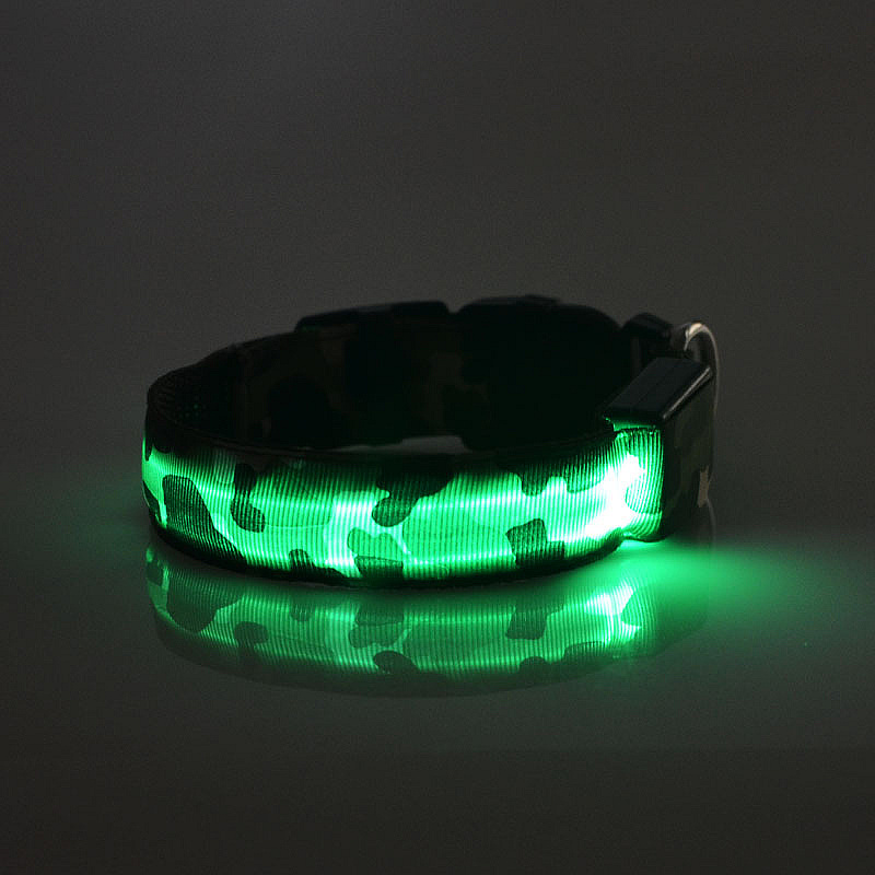 Camouflage pet supplies luminous dog collar - image 6