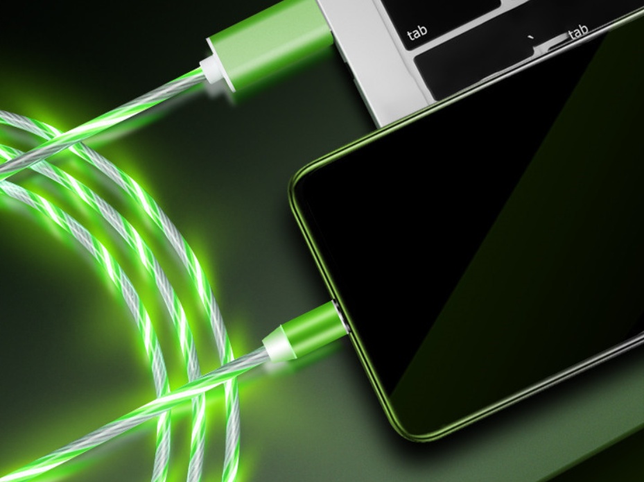 Compatible with Apple, Flowing Ligh Magnetic Streamer Data Line Cable for Iphone Android Typec - image 23