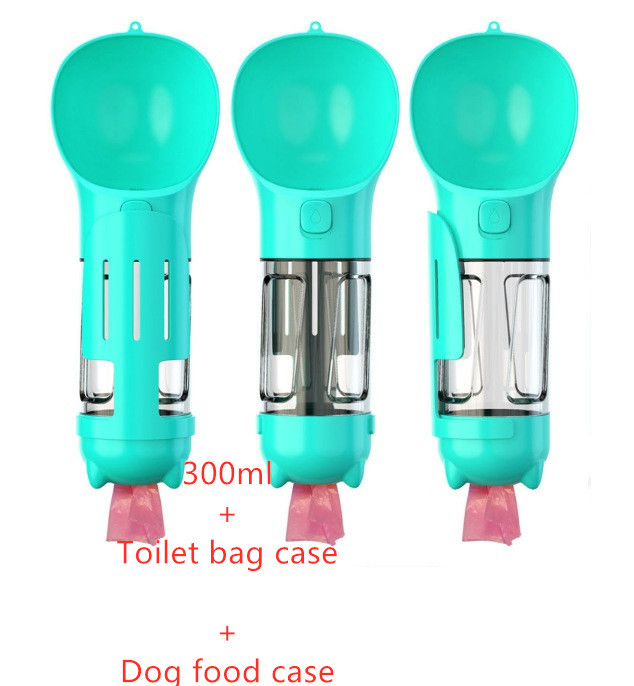Pet Water Bottle Feeder Bowl Garbage Bag Storage Portable Pet Outdoor Travel 3 In 1 Dog Water Bottle - image 6