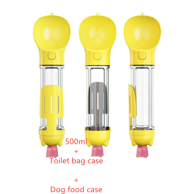 Pet Water Bottle Feeder Bowl Garbage Bag Storage Portable Pet Outdoor Travel 3 In 1 Dog Water Bottle - image 57