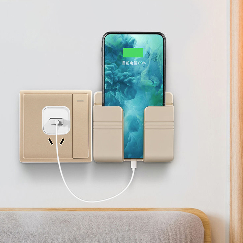 Mobile Phone Charging Storage Rack Punch-free Sticky Storage Box - image 8