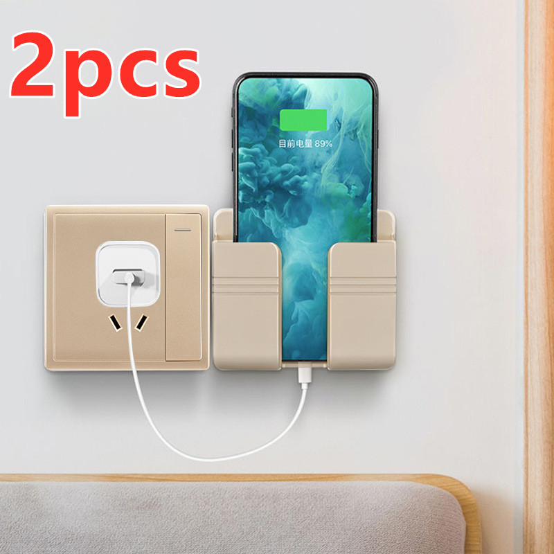 Mobile Phone Charging Storage Rack Punch-free Sticky Storage Box - image 9