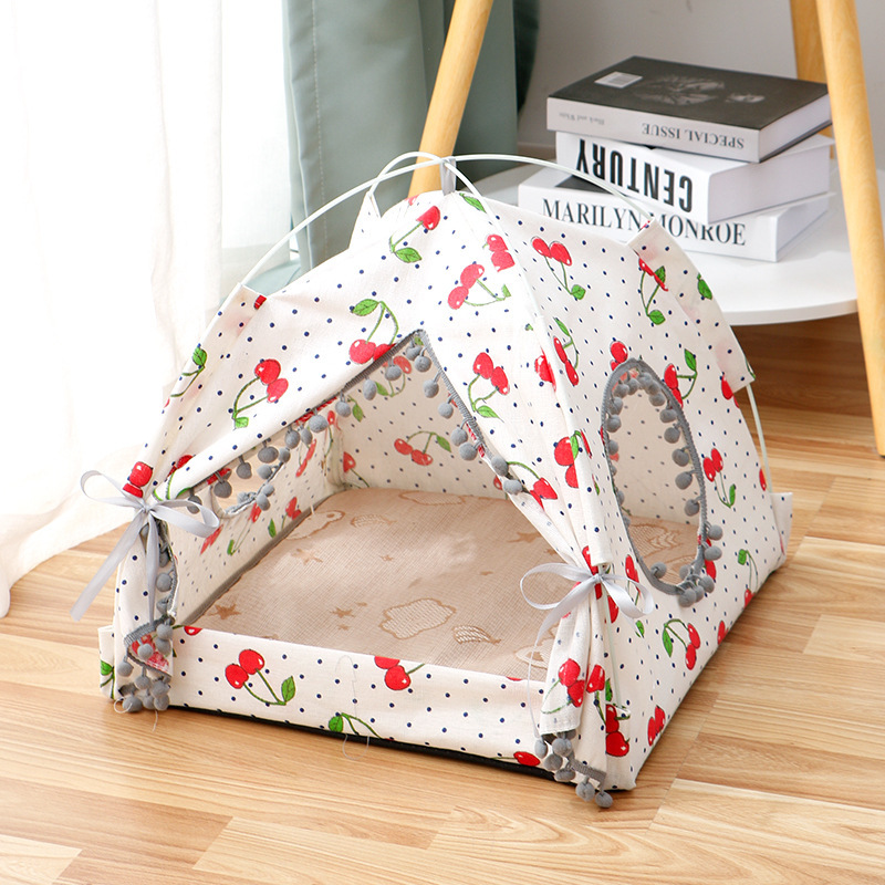 Cat Tent Cat Cat House Enclosed Pet Bed - image 5