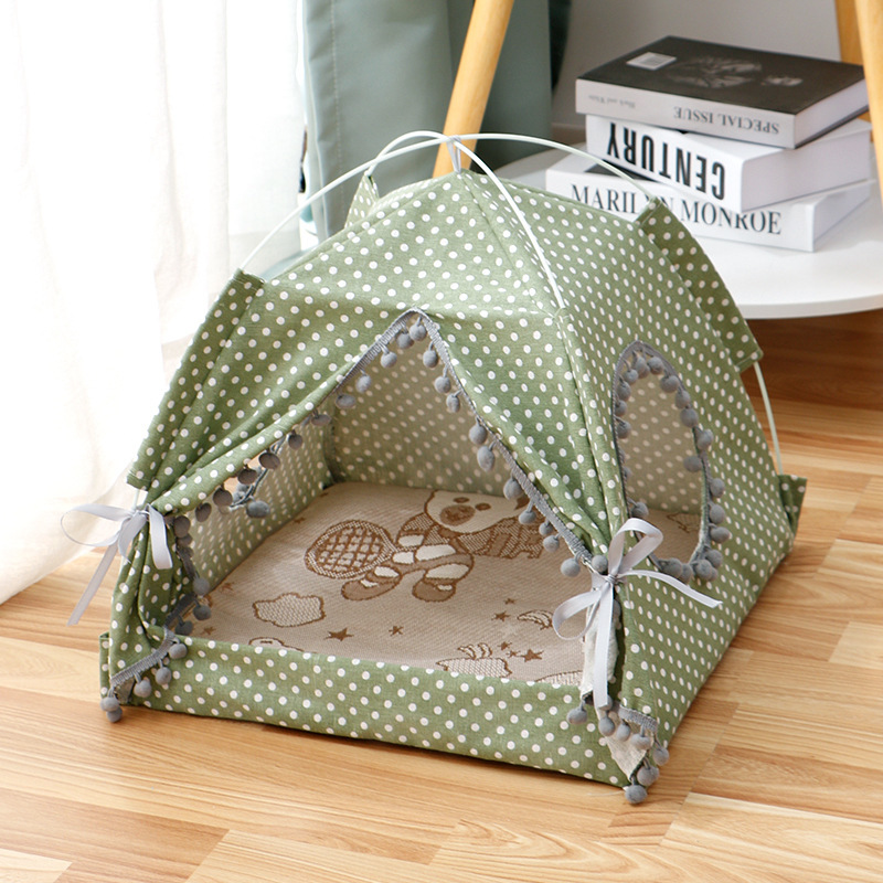 Cat Tent Cat Cat House Enclosed Pet Bed - image 3