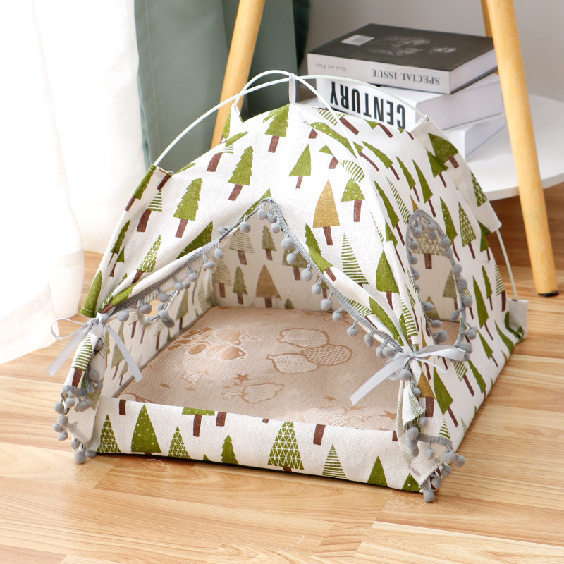 Cat Tent Cat Cat House Enclosed Pet Bed - image 2