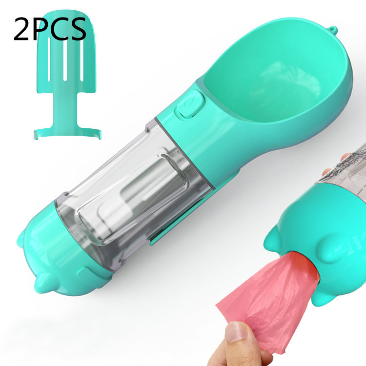 Pet Water Bottle Feeder Bowl Garbage Bag Storage Portable Pet Outdoor Travel 3 In 1 Dog Water Bottle - image 52