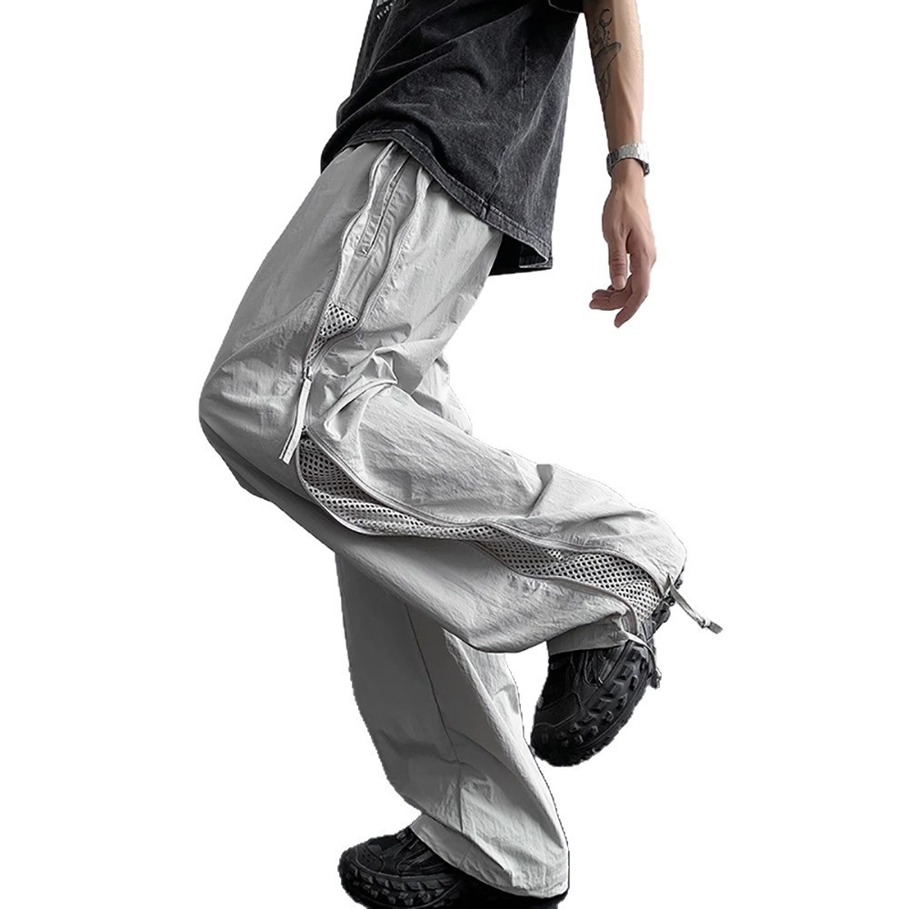 Quick-drying Waterproof Paratrooper Pants Loose-fitting Straight-leg Casual Trousers - image 5
