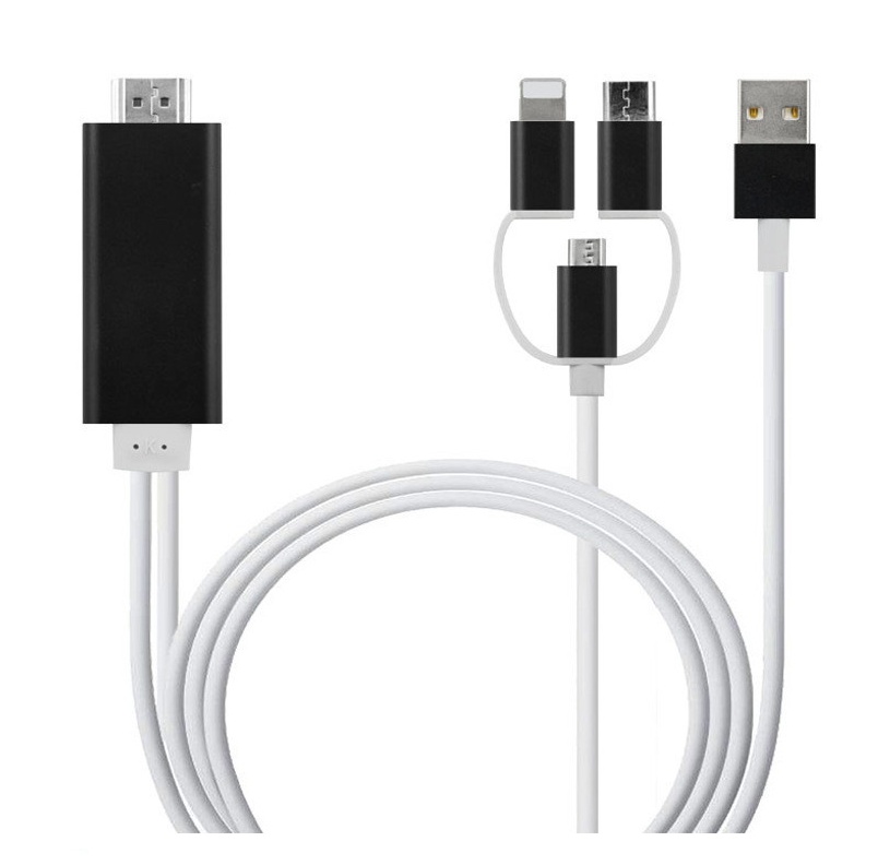 Type-C To HDMI Three In One Mobile Phone Projection Cable - image 8