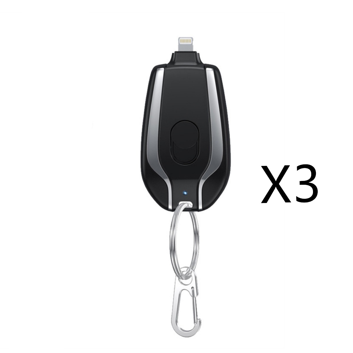 1500mAh Mini Power Emergency Pod Keychain Charger With Type-C Ultra-Compact Mini Battery Pack Fast Charging Backup Power Bank - image 2