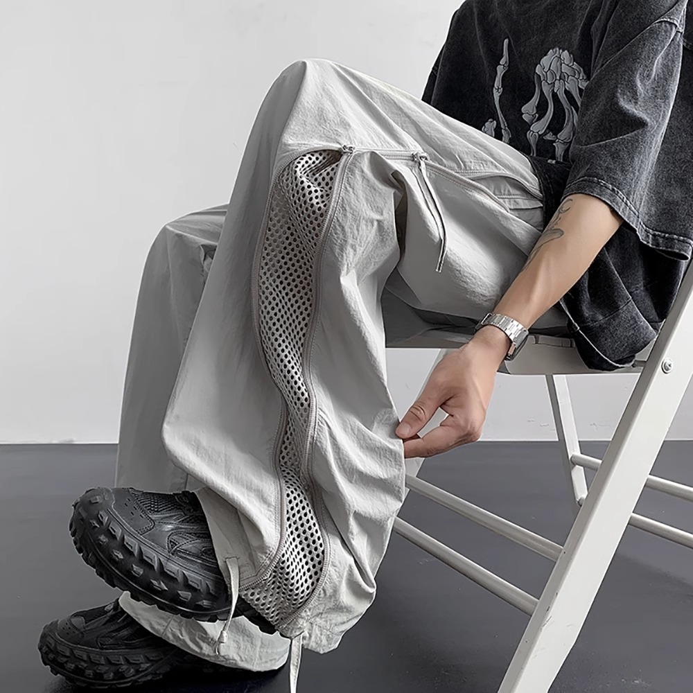 Quick-drying Waterproof Paratrooper Pants Loose-fitting Straight-leg Casual Trousers - image 8