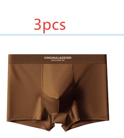 Men's Satin Light Luxury Ice Silk Underwear Summer Breathable Boxers Shorts New Boxers - image 14