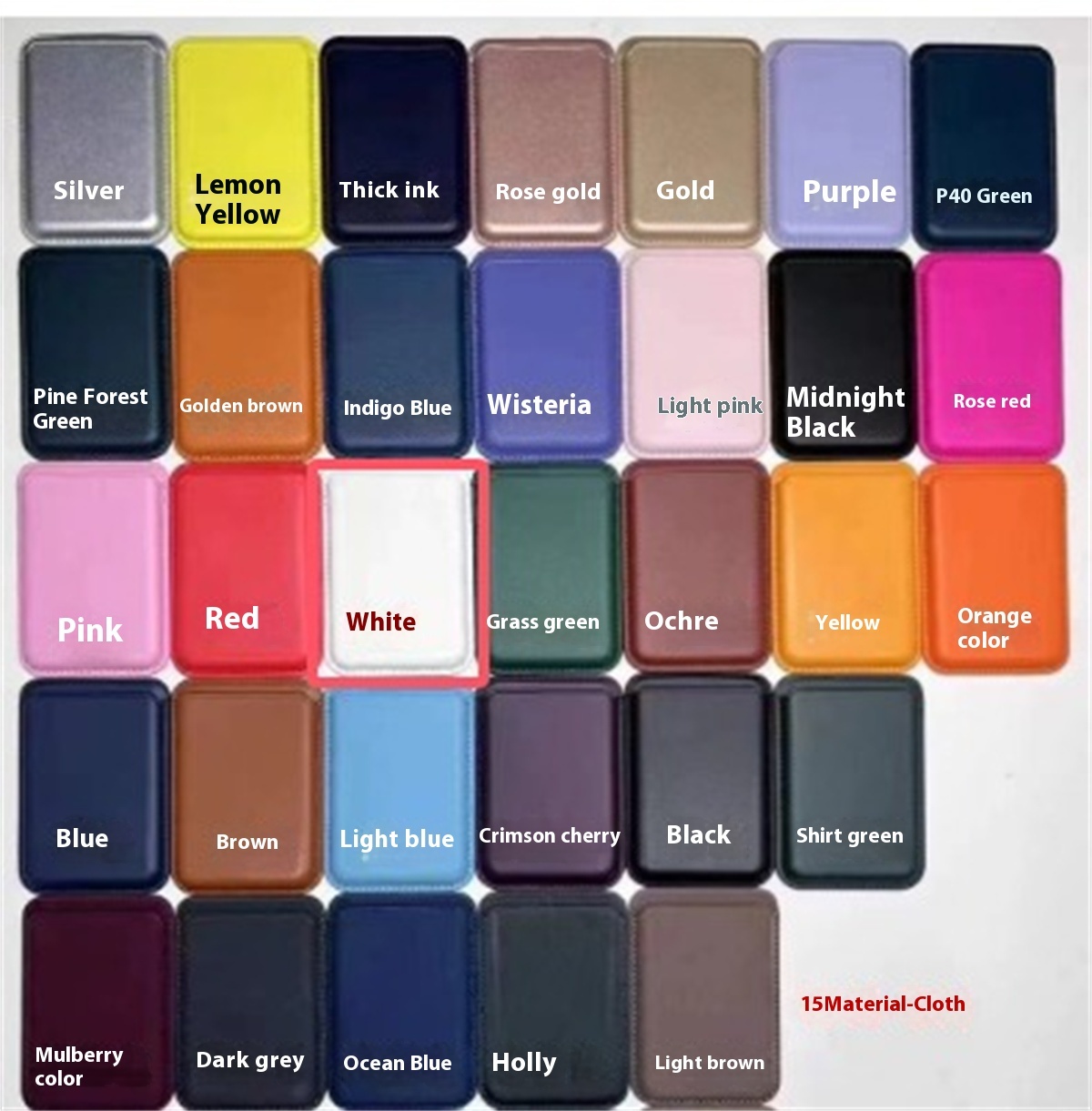 For Magsafe Magnetic Luxury Leather Card Holder Wallet Case For 14 Pro Max 13 12 Phone Bag Adsorption Accessories Cover - image 12