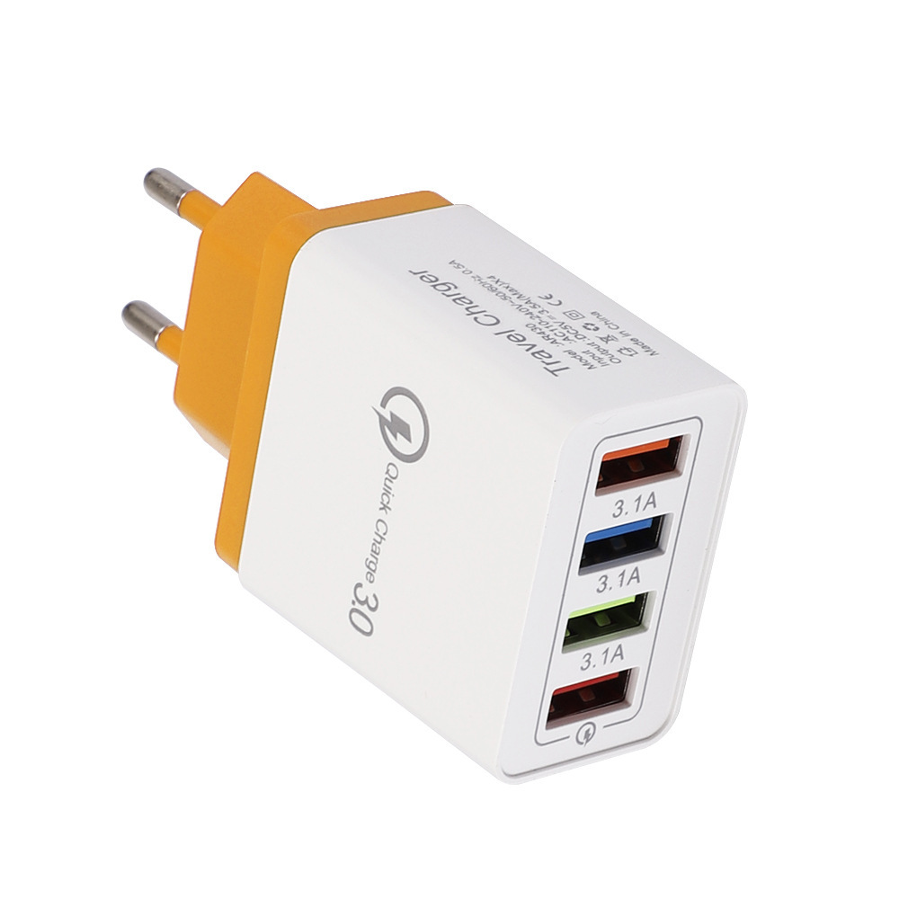 USB Charger Quick Charge 3.0 4 Phone Adapter For Tablet Portable Wall Mobile Charger Fast Charger - image 22