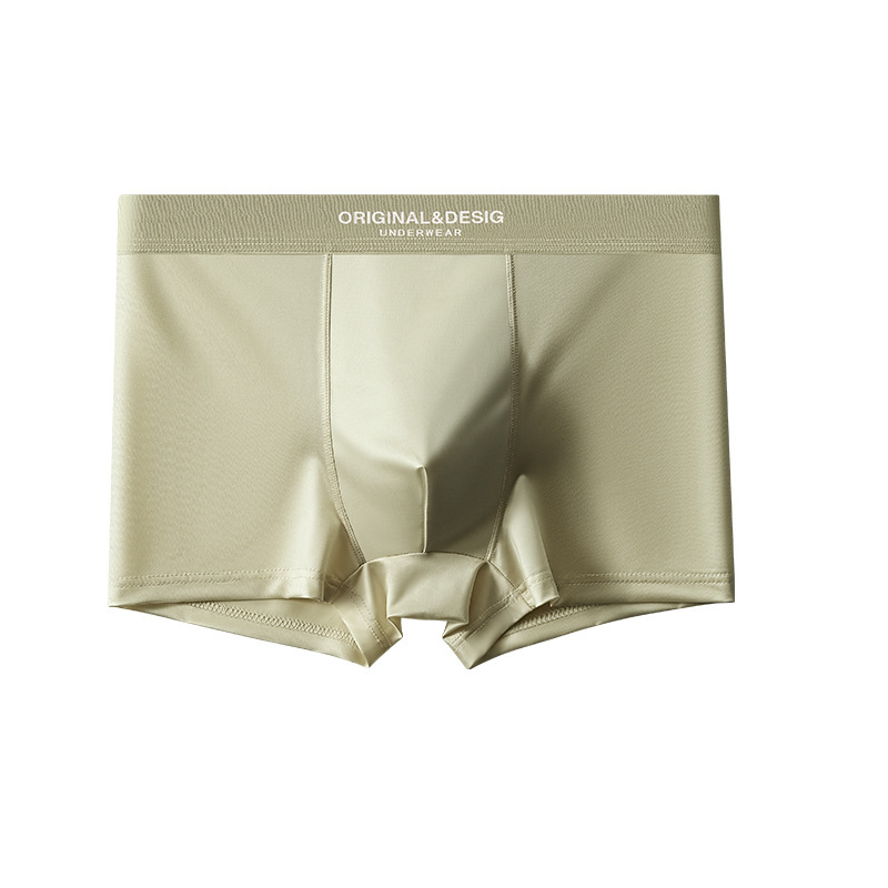 Men's Satin Light Luxury Ice Silk Underwear Summer Breathable Boxers Shorts New Boxers - image 49