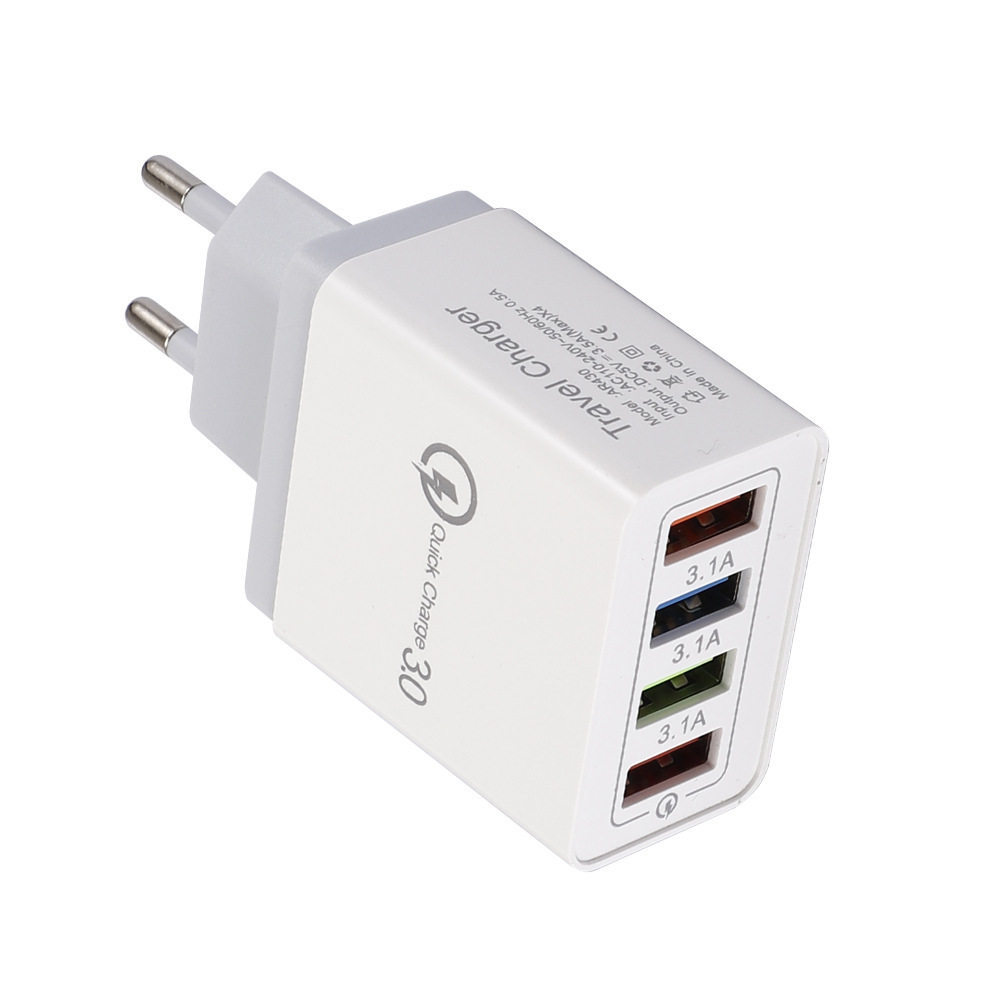 USB Charger Quick Charge 3.0 4 Phone Adapter For Tablet Portable Wall Mobile Charger Fast Charger - image 42