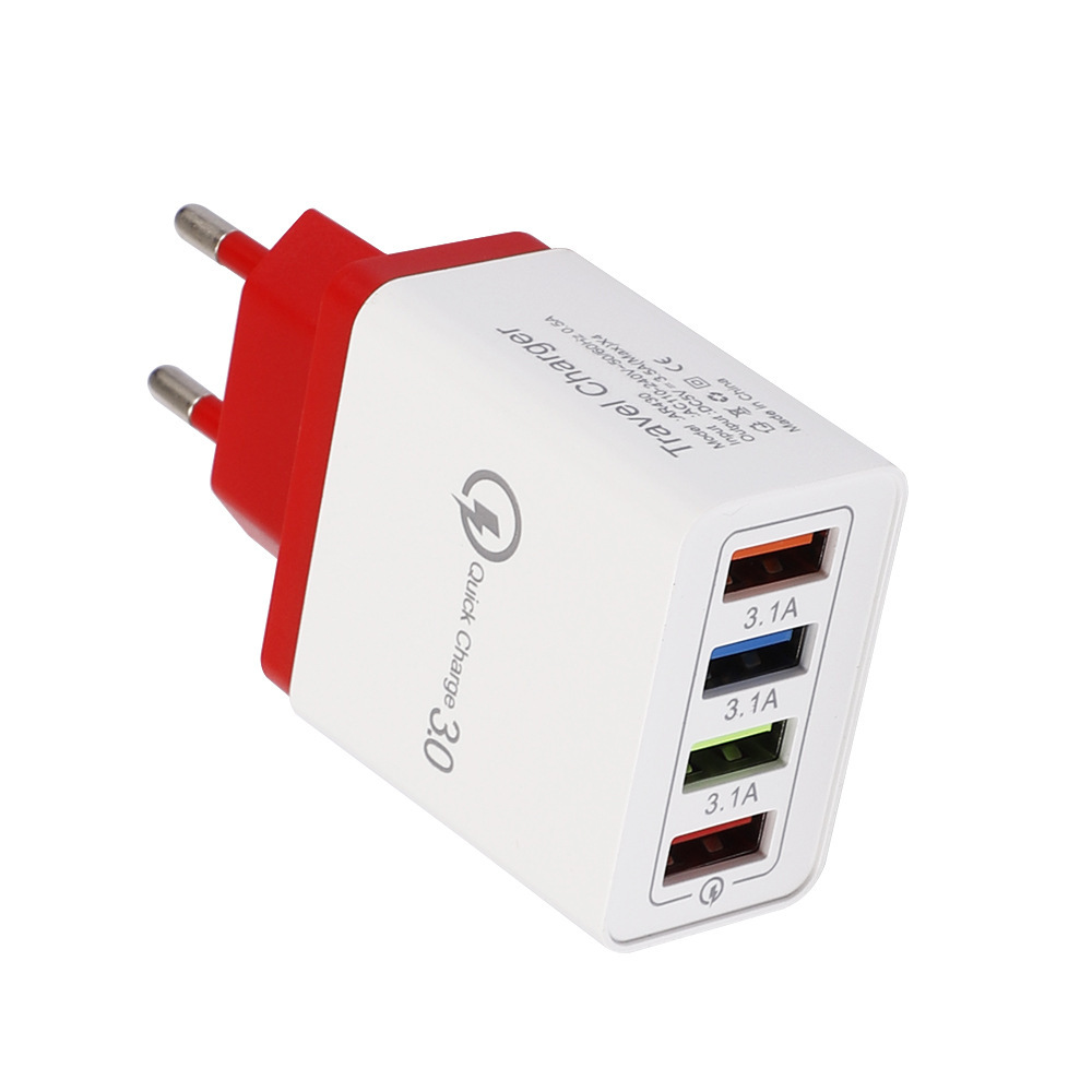 USB Charger Quick Charge 3.0 4 Phone Adapter For Tablet Portable Wall Mobile Charger Fast Charger - image 14