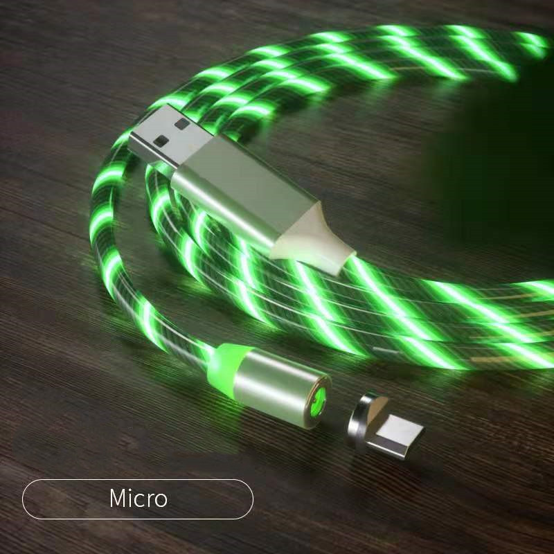 Magnetic Charging Cable Streamer Fast Charging Cable Lighting Micro USB Cable LED Magnet Charger Type-C Cable - image 14