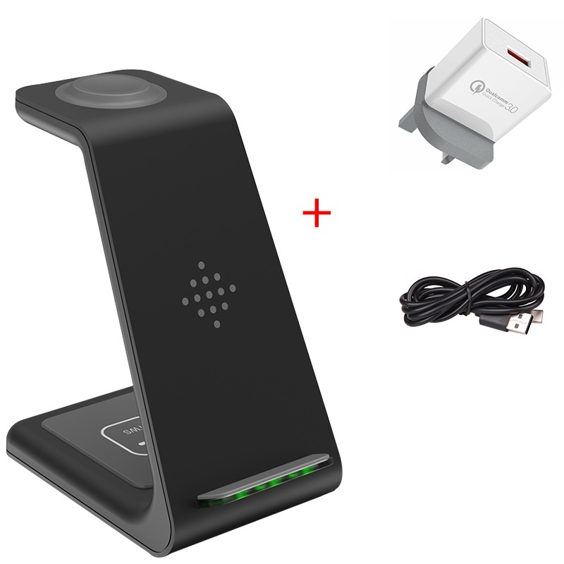 3 In 1 Fast Charging Station Wireless Charger Stand Wireless Quick Charge Dock For Phone Holder - image 9