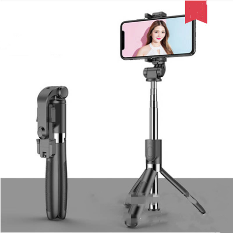 Compatible with Apple, Tripod Selfie Stick Mobile Universal Live Triangle Bracket One Bluetooth Selfie Artifact - image 9