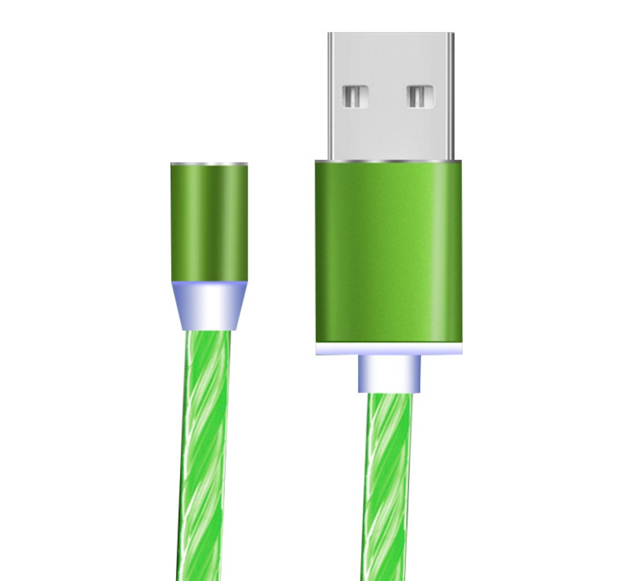Compatible with Apple, Flowing Ligh Magnetic Streamer Data Line Cable for Iphone Android Typec - image 40