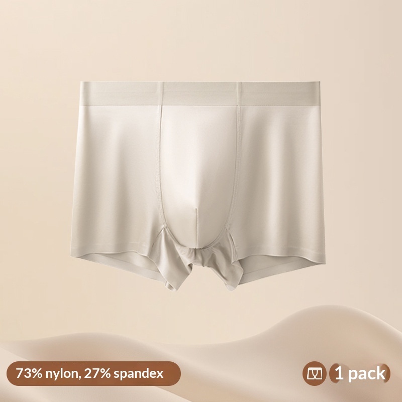 Light Luxury Satin Ice Silk High-End  Silk Antibacterial Mens Underwear - image 6