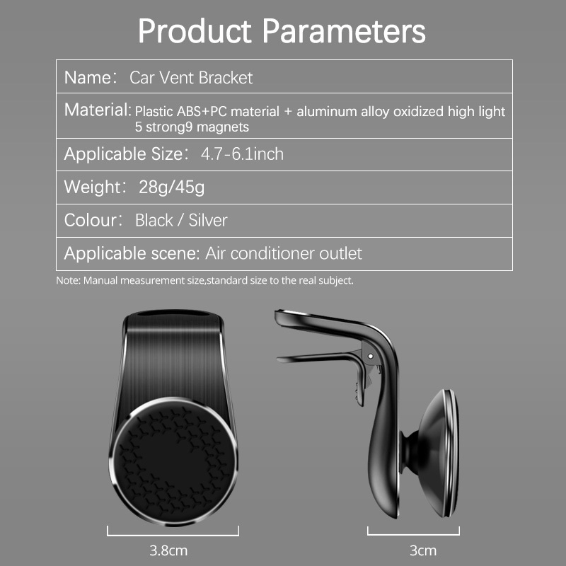 Magnetic Car Phone Holder Air Vent Magnet Mount Smartphone Phone Holder Car Rotation Bracket - image 2