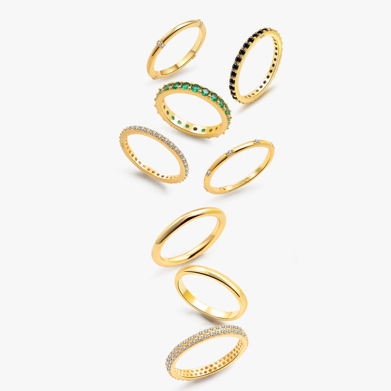 Stacked European And American-style Rings For Women - image 4