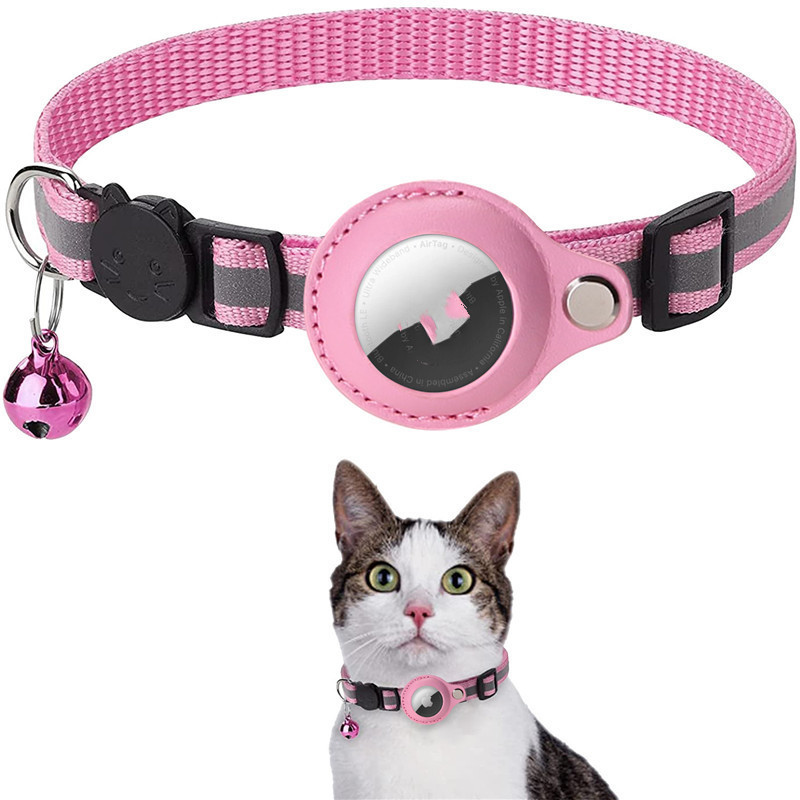 Reflective Collar Waterproof Holder Case For Airtag Air Tag Airtags Protective Cover Cat Dog Kitten Puppy Nylon Collar - image 6
