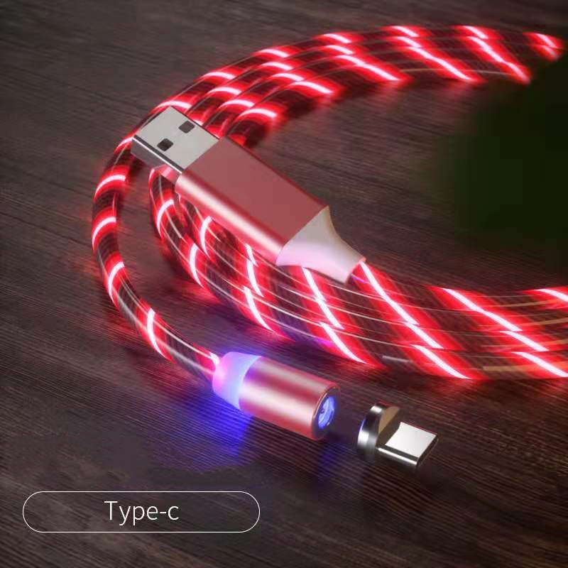 Magnetic Charging Cable Streamer Fast Charging Cable Lighting Micro USB Cable LED Magnet Charger Type-C Cable - image 12