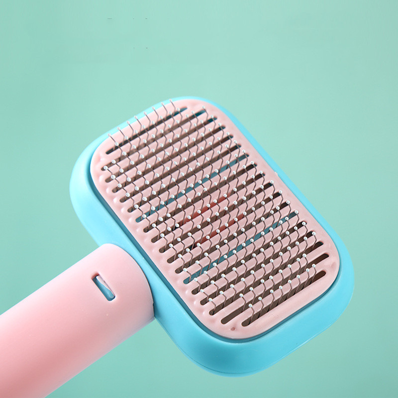 New Pet Cat Dog Hair Brush Hair Massage Comb Open-Knot Brush Grooming Cleaning Tool Stainless Steel Comb - image 3