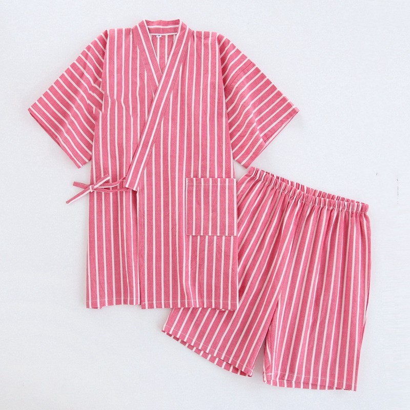 Washed Cotton Thin Striped Pajamas - image 27