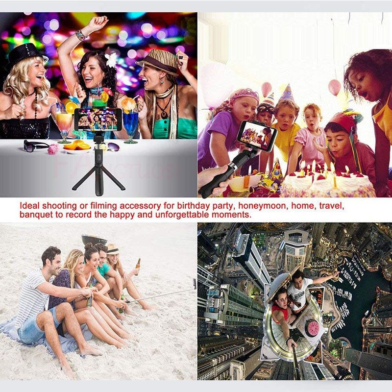 Compatible with Apple, Tripod Selfie Stick Mobile Universal Live Triangle Bracket One Bluetooth Selfie Artifact - image 5