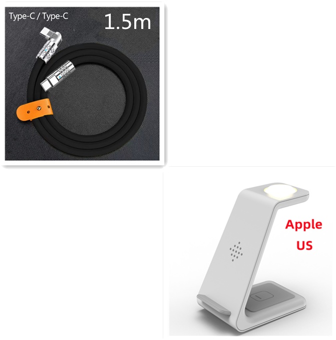 3 In 1 Fast Charging Station Wireless Charger Stand Wireless Quick Charge Dock For Phone Holder - image 51