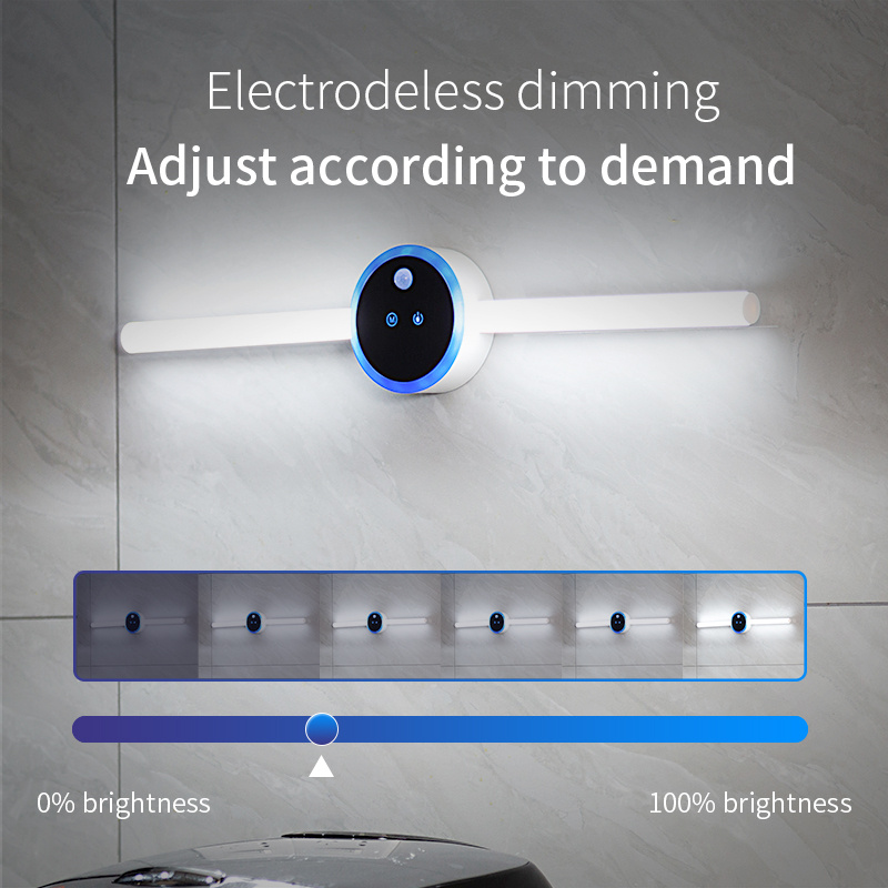 Smart Cabinet Light Clock Timing Sensor Light Removable LED Wardrobe Light Human Body Sensor Light - image 7