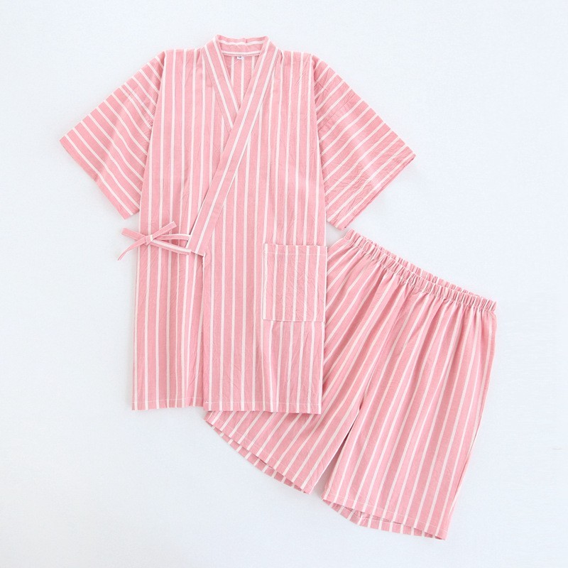 Washed Cotton Thin Striped Pajamas - image 4
