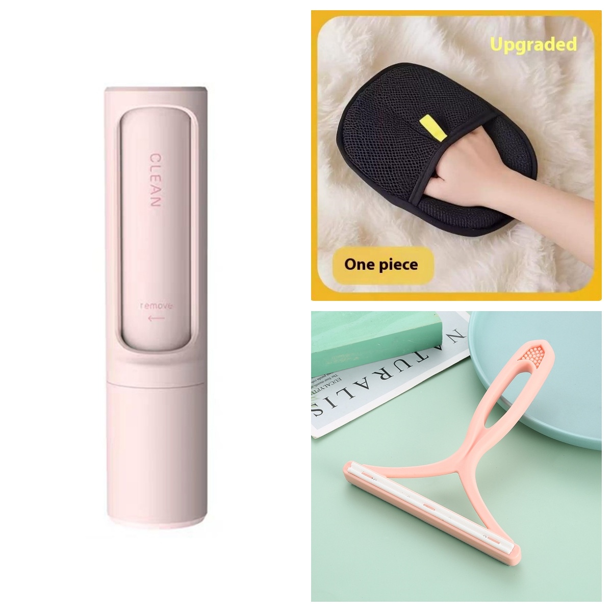 2-1 Reusable Pet Hair Remover Brush Lint Roller Portable Effective Self Cleaning Tool for Cat Dog Fur Hair Dust Removal Brush - image 28