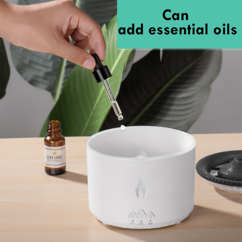 New Creative Ultrasonic Essential Oil Humidifier Volcano Aromatherapy Machine Spray Jellyfish Air Flame Humidifier Diffuser - image 7
